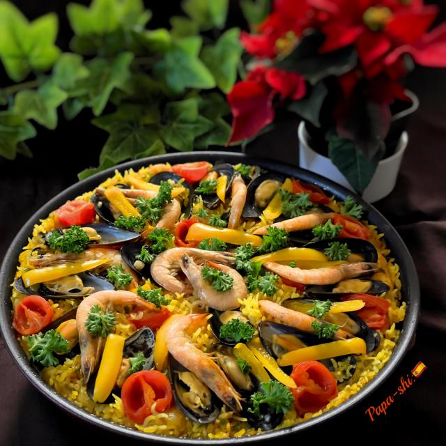 芝エビたっぷり パエリア/パパ氏 | Snapdish[スナップディッシュ] (ID